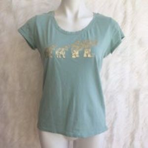 NY&C green and gold T-shirt size M